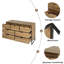 Modern 7 Drawer Dresser Wood Cabinet