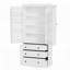 Spacieux garde-manger de style campagnard de 77 pouces avec tablettes réglables, tablettes de porte et tiroirs pour un rangement optimal-100519063