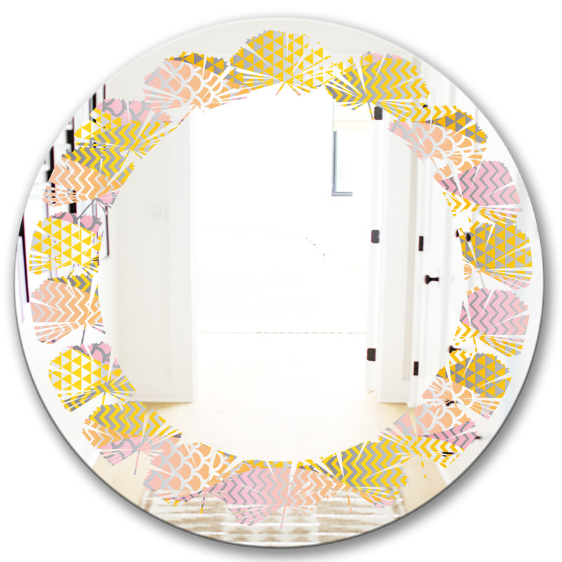 Miroir mural Leaves, H 31,5 po x l po