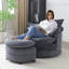 Fauteuil demi-tonneau pivotant à 360 ° Moderne et confortable-1402514100