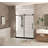Frameless Shower Door With Clear Tempered Glass, Explosion Proof Film, And Stainless Steel Handle For Safety And Style, Shower Door-123698886