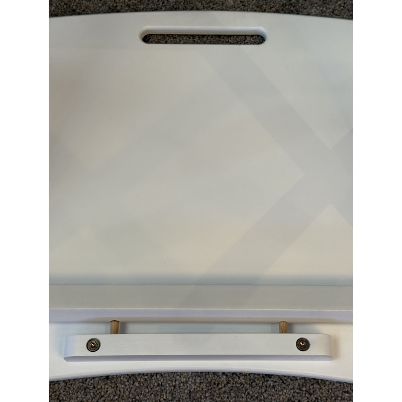 Table personnelle pliante en bambou massif, Blanc