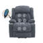 Fauteuil inclinable électrique Roxy avec chauffage et massage, rembourré, télécommande, porte-gobelets et rangement latéral Roxy-397672497