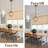 12.62" 1 - Light Lantern Geometric Chandelier