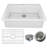 Drop-In Single Bowl Fireclay Kitchen Sink
