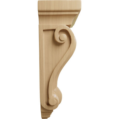 9.5'' H x 5'' W x 3.25'' D Wood Bracket / Corbel