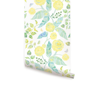 Peel & Stick Floral Roll