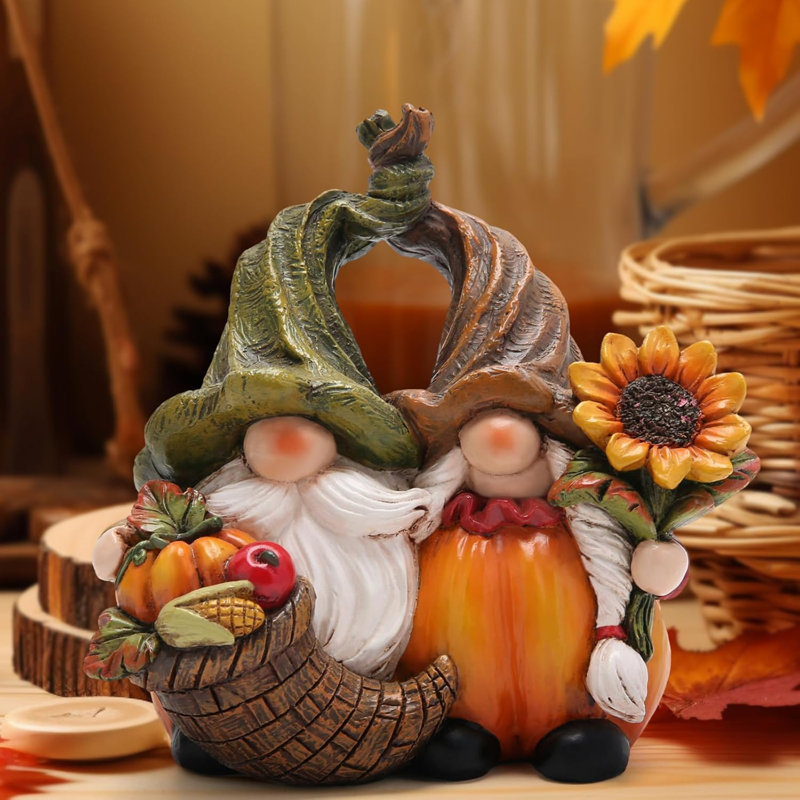 Figurine citrouille gnome
