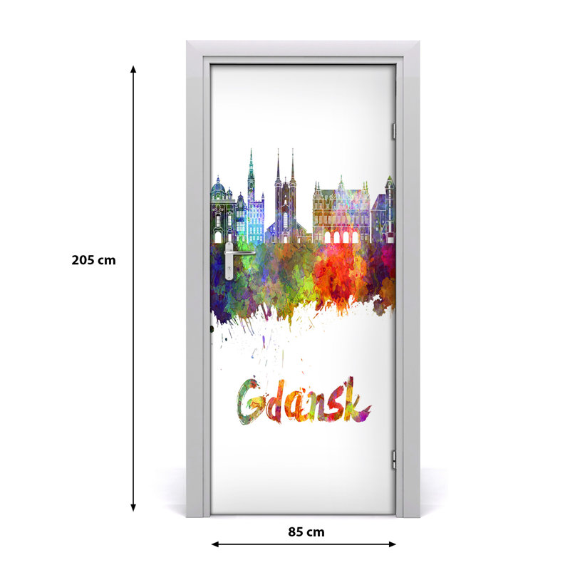 Color Gdańsk Door Decal