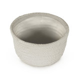 Cross Weave Earthenware Salad Bowl