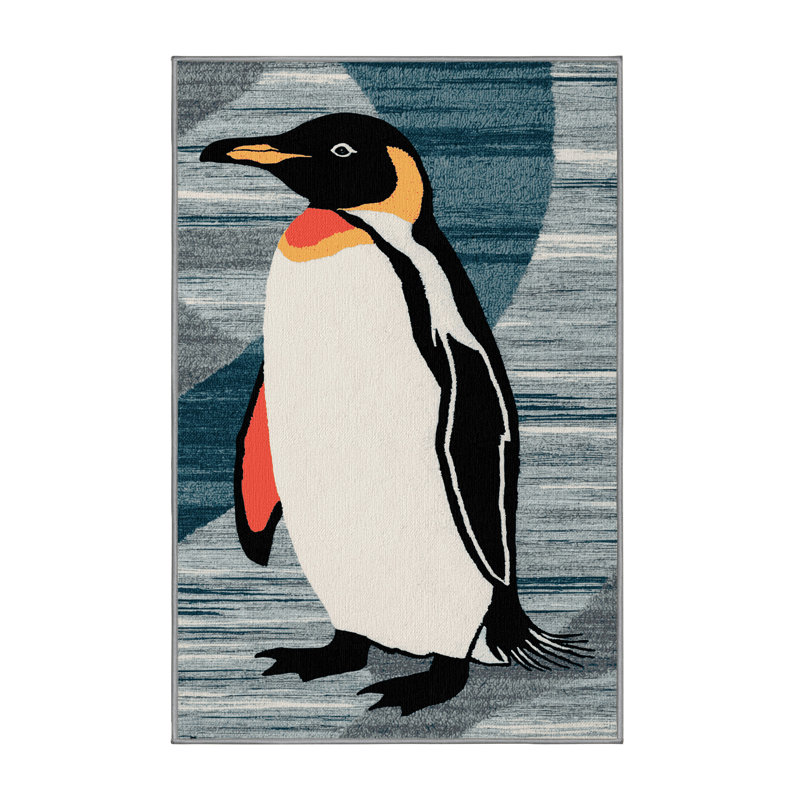  Tapis lavable de pingouins d'Afrique, Rectangulaire 2 pi x 3 pi