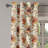 Red Barrel Studio® Vintage Grommet Curtain Garden Flowers Autumnal Art 50" x 54" Cinnamon Pale Khaki Beige-1081054710