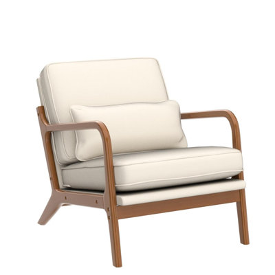 Upholstered Armrest Lounge Accent Chair Indoor Lounge Chair by George Oliver