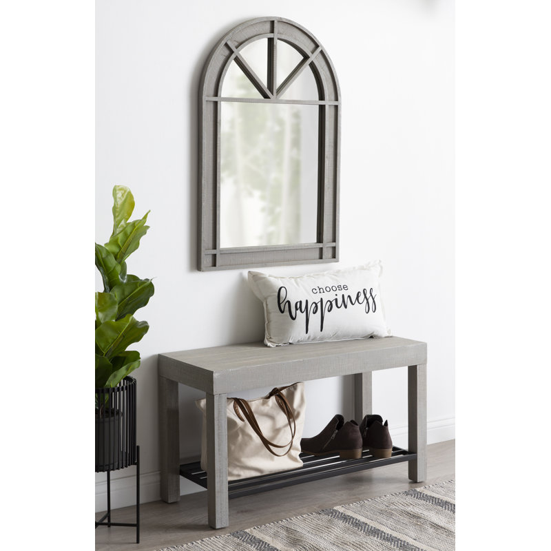 Miroir d'appoint Malakai, Gris
