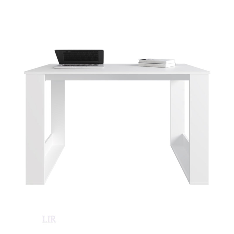 Bureau d'ordinateur spacieux et élégant Albion, idéal pour le bureau ou la maison avec un grand espace de travail et une conception unique des pieds