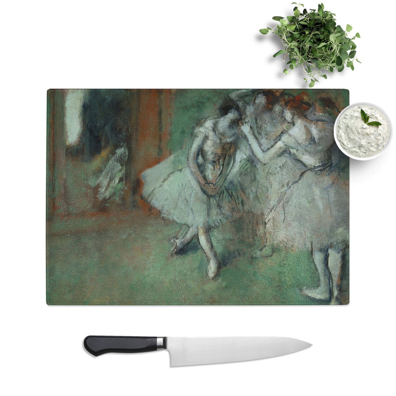 A Group of Ballet Ballerina Dancers by Edgar Degas Chopping Board, 0.4cm H x 29cm W x 39cm L