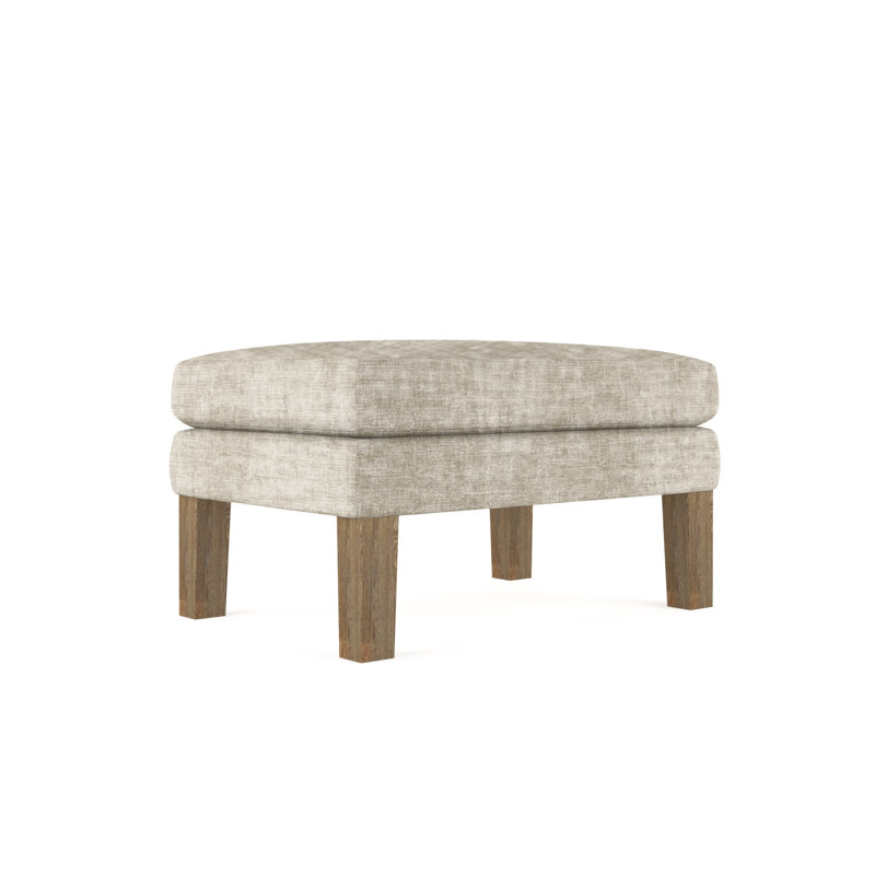Repose-pieds Charlton, Patiné, Cuir vieilli chocolat