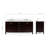Cambridge 72.25'' Double Bathroom Vanity with Top-2102756349