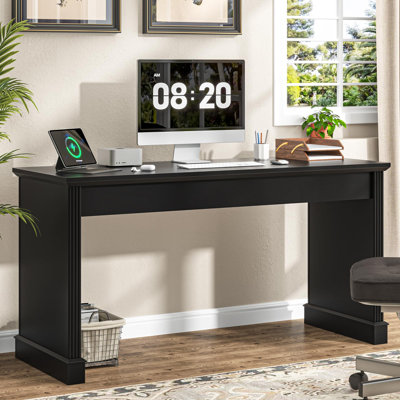 Farmhouse 59" Executive Simple Sturdy Computer Desk
