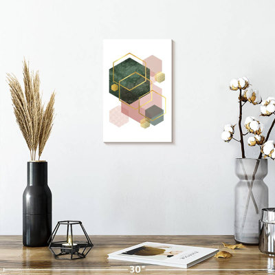 Avery Pink Green Geometric I