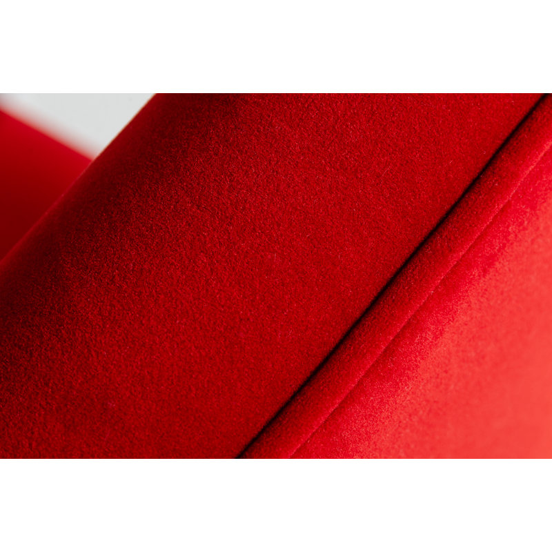 Chaise d'appoint en velours Christiana, Velours orange brûlé