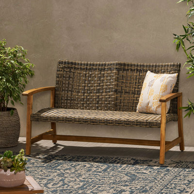 Natural With Iron Frame Stable Wood And Accent Traits