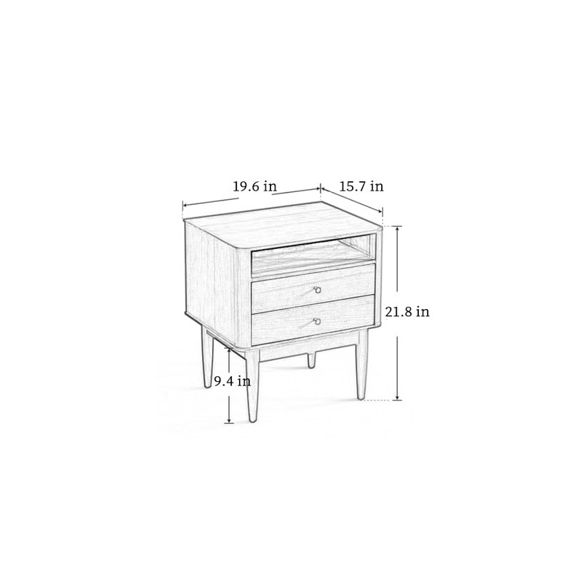 Versatile Four-Square Nightstand