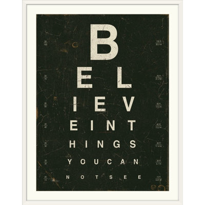 « eye chart iii », art textuel