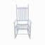 Chaise berçante en bois BLANC, sans passe-partout