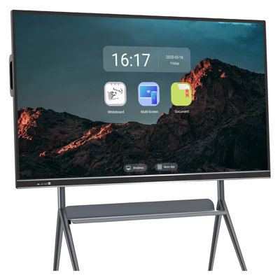 JYXCN Smart Board 86 Inch Touch Screen, Upgrade Your Classroom & Office! All-in-One Computer with Dual System & Cloud Sharing for Education & Conferences?(Include Wall Mount)