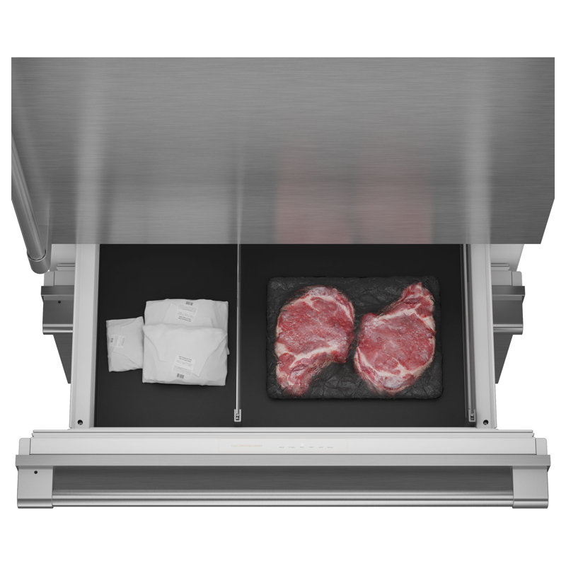 Monogram 36" Panel-Ready Premium Integrated Bottom-Freezer Refrigerator, Left