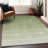 Premium Machine Washable Prisco Green Rug-1022689489