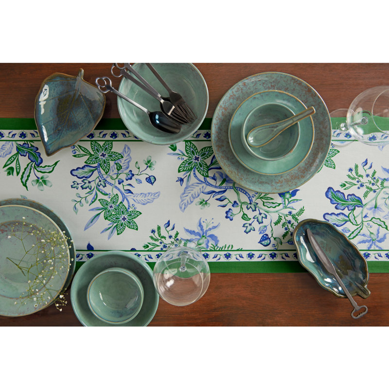 Flora - 100% Cotton Table Runner, 90" x 14"