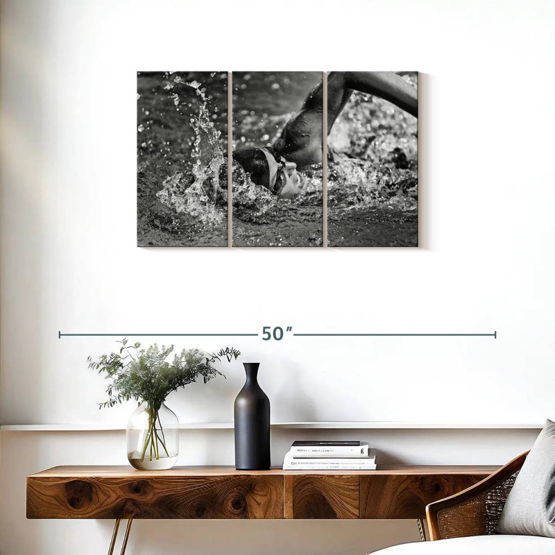 Sireci Olympic Swimmer, 20" H x 33" W