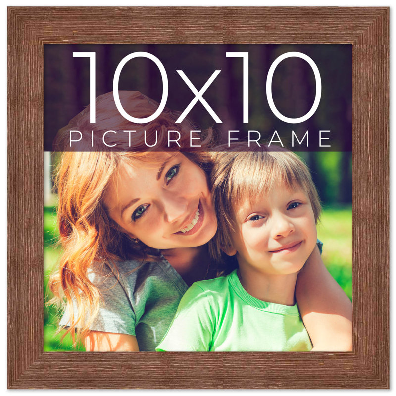 Cadre photo Kaleema, Brun campagnard, L 10 po x H 10 po