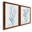 Antique Botanical In Blue I - ensemble de 2 peintures sur toile encadrées-513733312-513733336