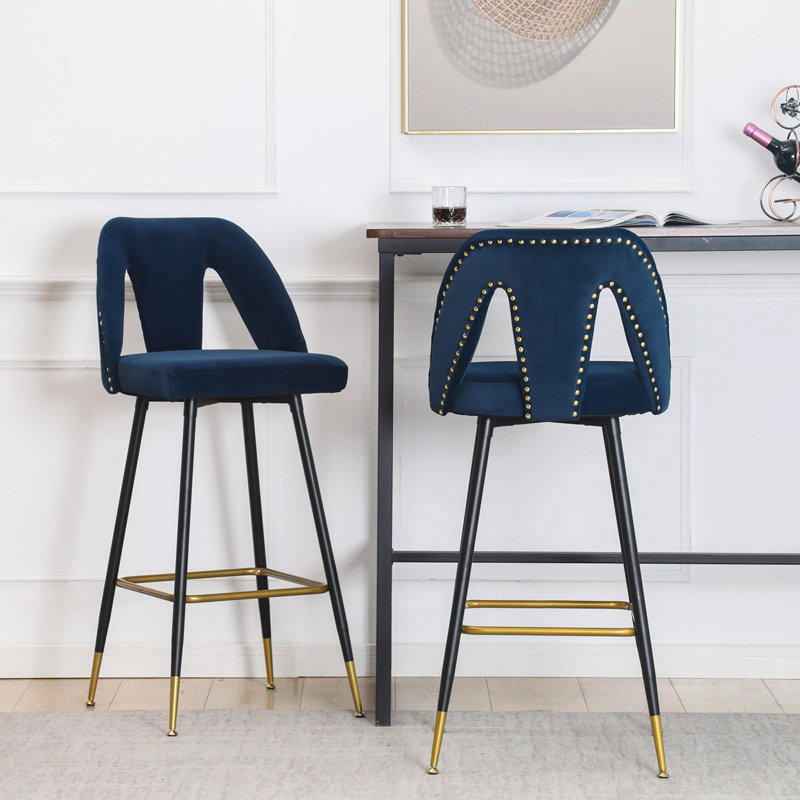 Counter Stool with Metal Frame
