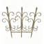 Ensemble de clôture de jardin en fer 4 pièces d'inspiration rétro pour bordures de chemin, parterres de fleurs et décoration extérieure