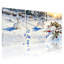 Winter Rabbit Snowscape, reproduction d'art sur toile tendue sur toile, ensemble de 3-121088922