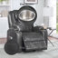 Fauteuil inclinable en cuir gris acier avec relevage et massage