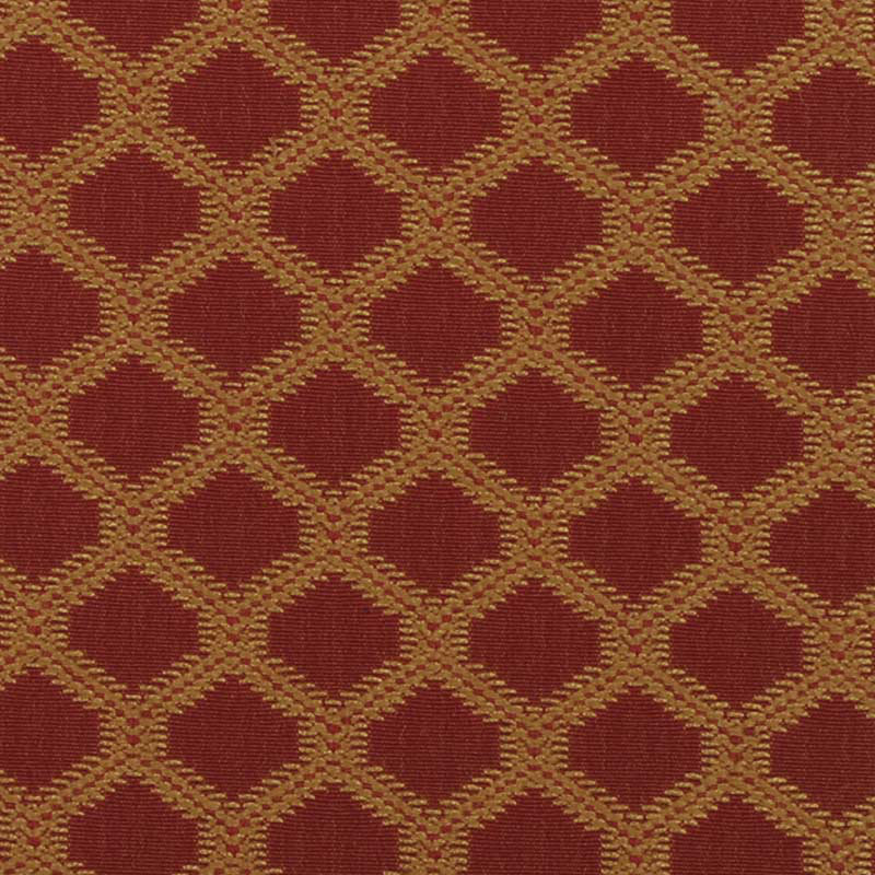Wainwright Traditional II Fabric, Gold/Red