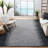 Exley Hand Woven Leather/Cotton Geometric Rug in Gray-1686902557