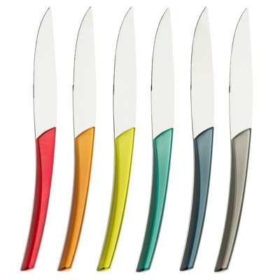 DEGRENNE Paris Quartz 6 Piece Stainless Steel (18/10) Steak Knife Set