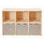 Bibliothèque moderne sur pied en bois massif l 35,43 "avec joints à mortaise et tenon Modern
