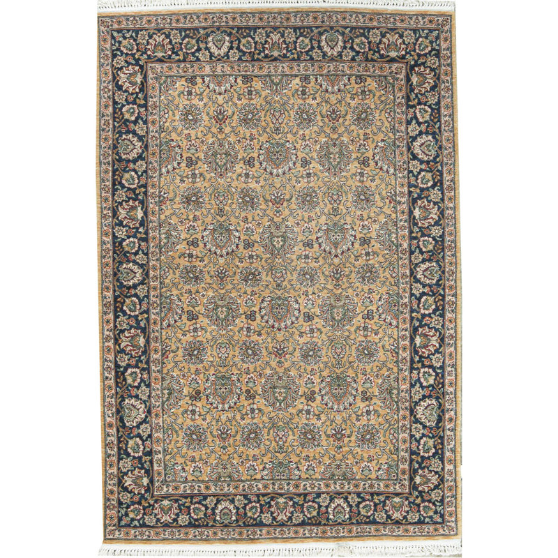 Hand-Knotted High-Quality Gold Area Rug