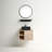 Bucharest 24'' Single Bathroom Vanity with Plastic Top with Mirror