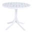 Table ronde moderne en polypropylène blanc 36 pouces