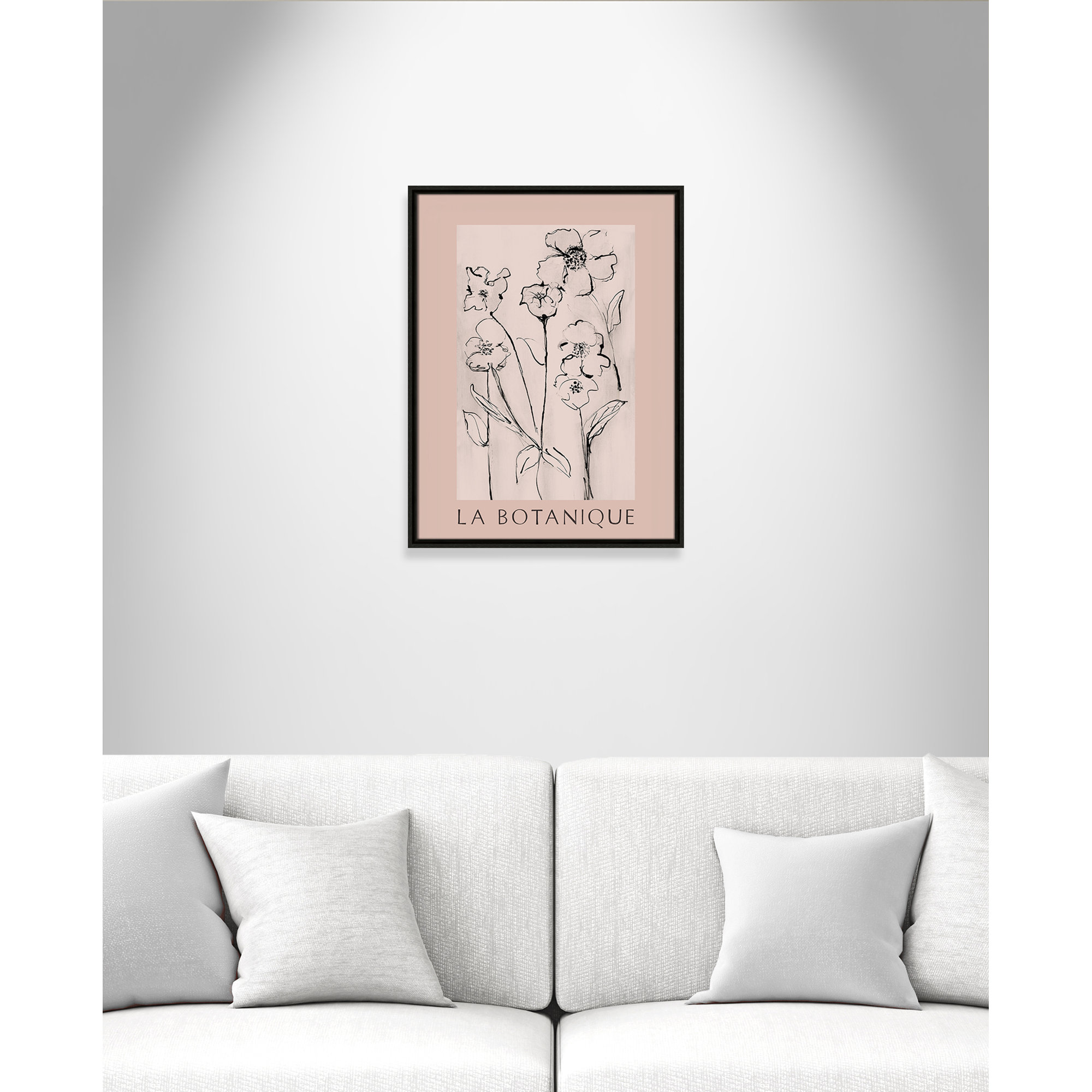 Botanical Poster Collection " La Botanique " by Susan Jill, 25.5" H x 19.5" W x 2" D, Espresso Floater Frame, No