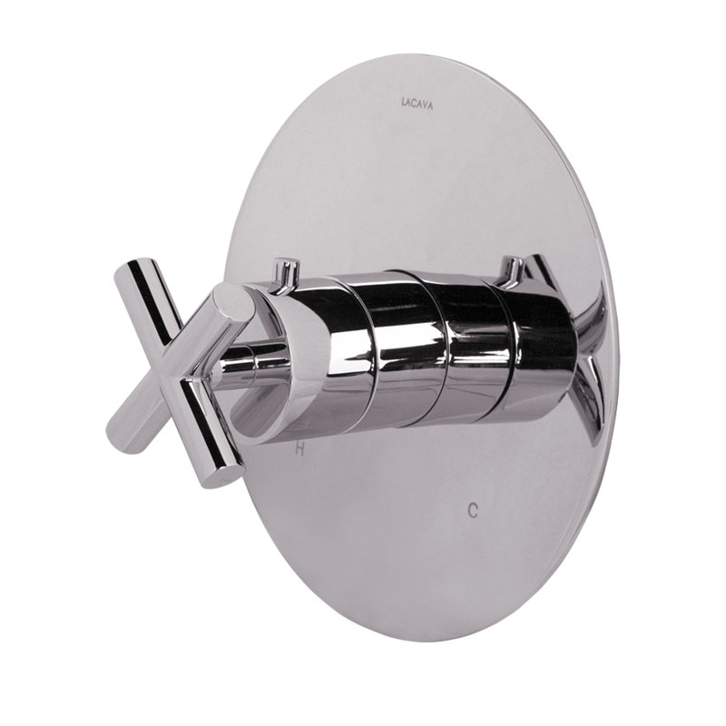 Cigno Built-in Faucet Trim Thermostatic Valve, Polished Nickel