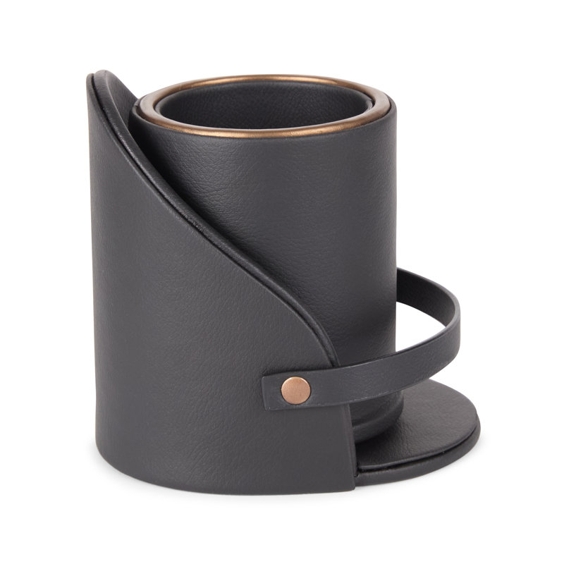Noir Leather Pen Holder
